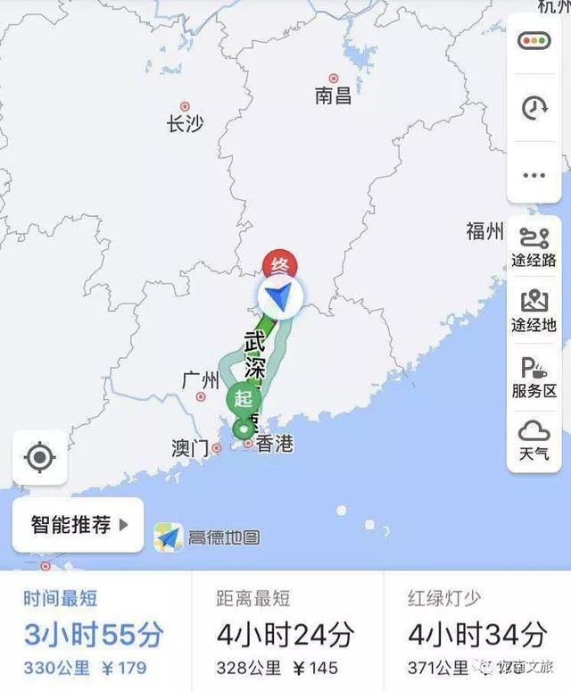 江西省与广东省之间的距离探究