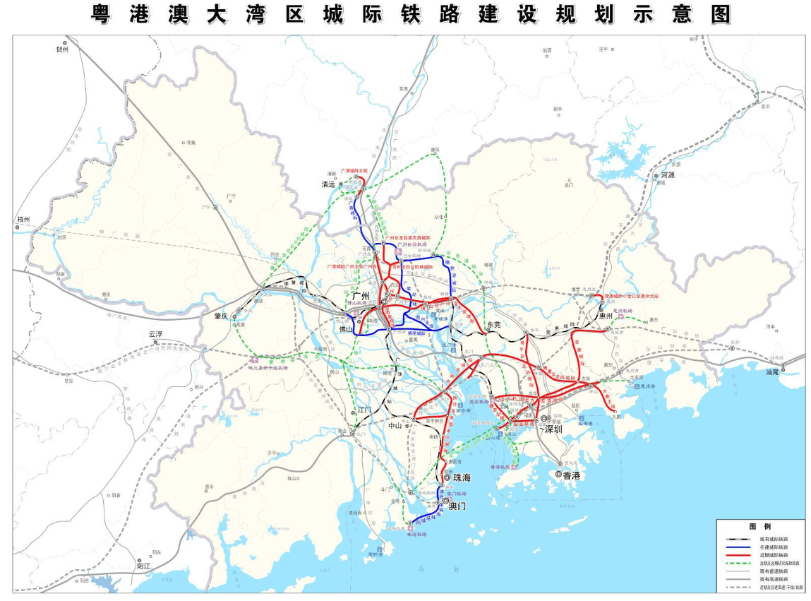 广东省铁路网的发展与展望